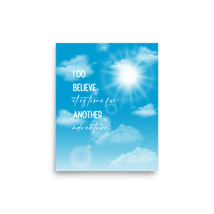 Time For Another Adventure Framed Quote Poster