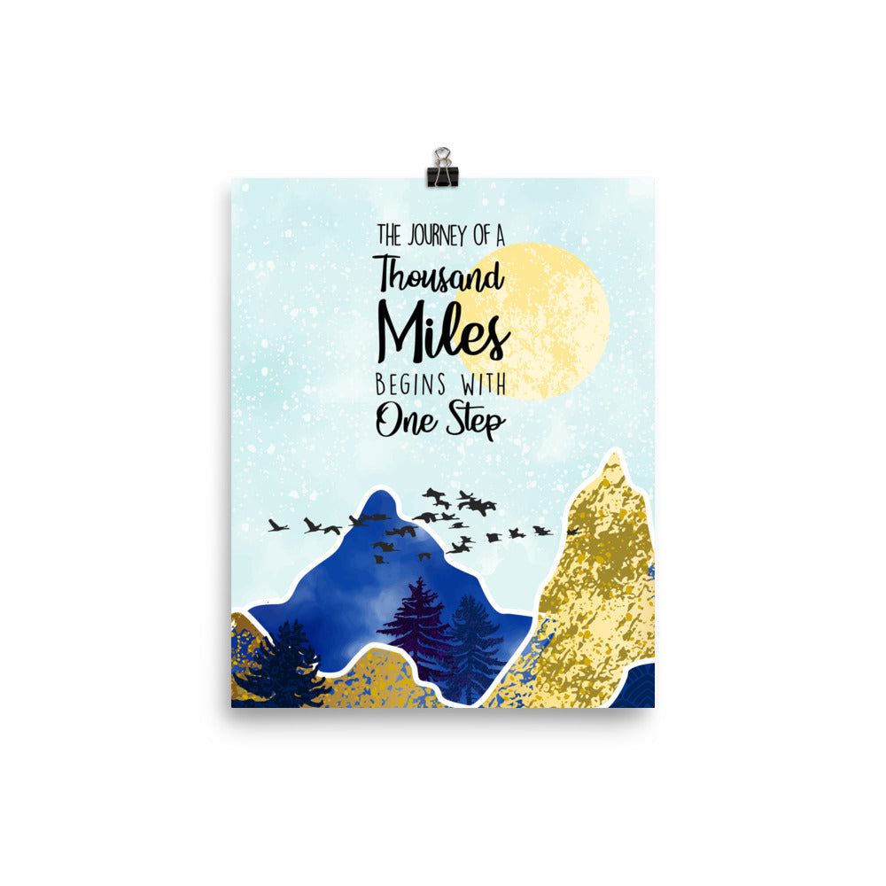 The Journey Of A Thousand Miles Art Print