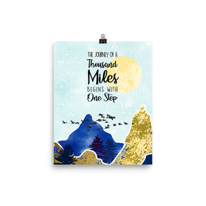 The Journey Of A Thousand Miles Art Print