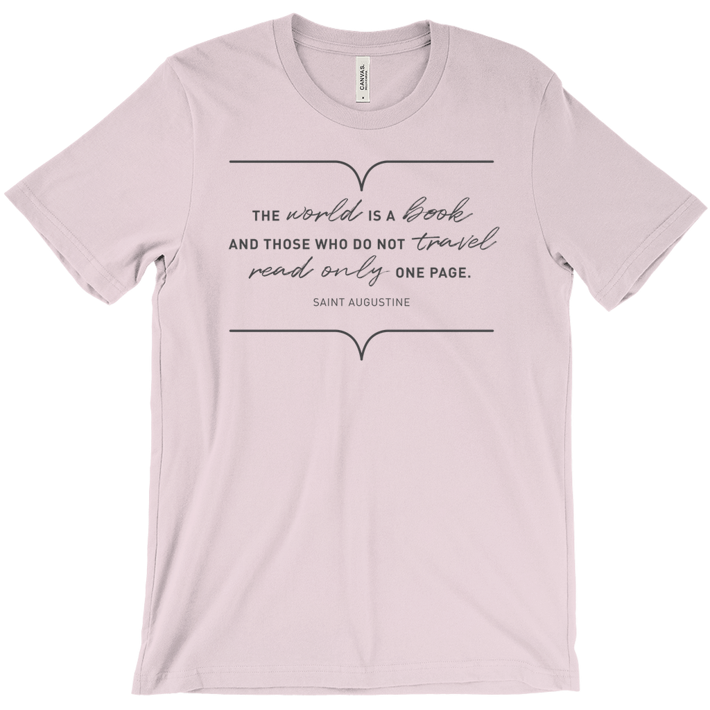 The World Is A Book Unisex T-Shirt - Unique Tee For Men/Unisex
