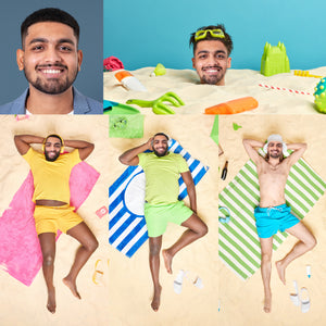 Custom Beach Bum Towel