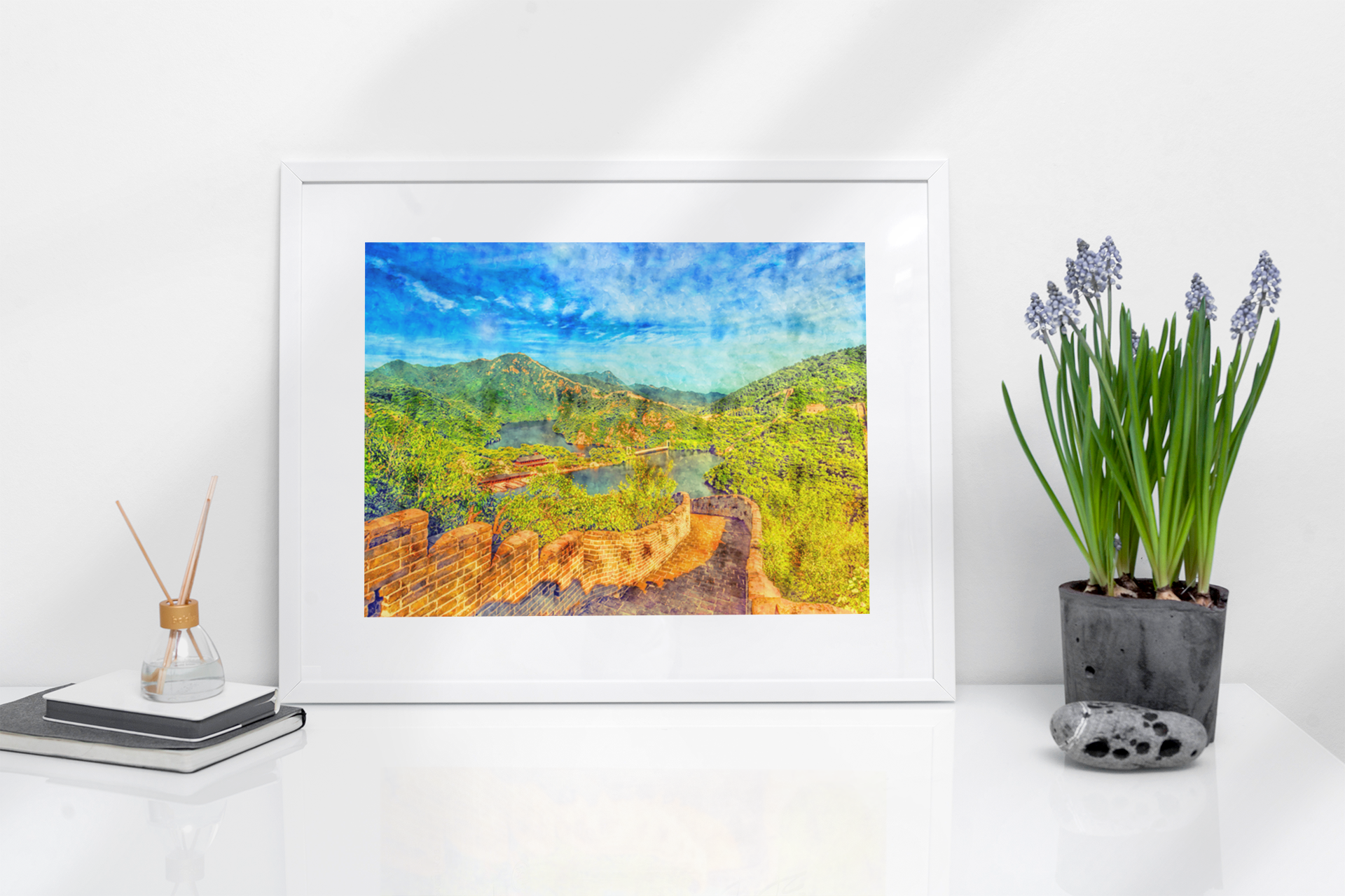 Great Wall of China Puzzle - Watercolor Travel Jigsaw Puzzle