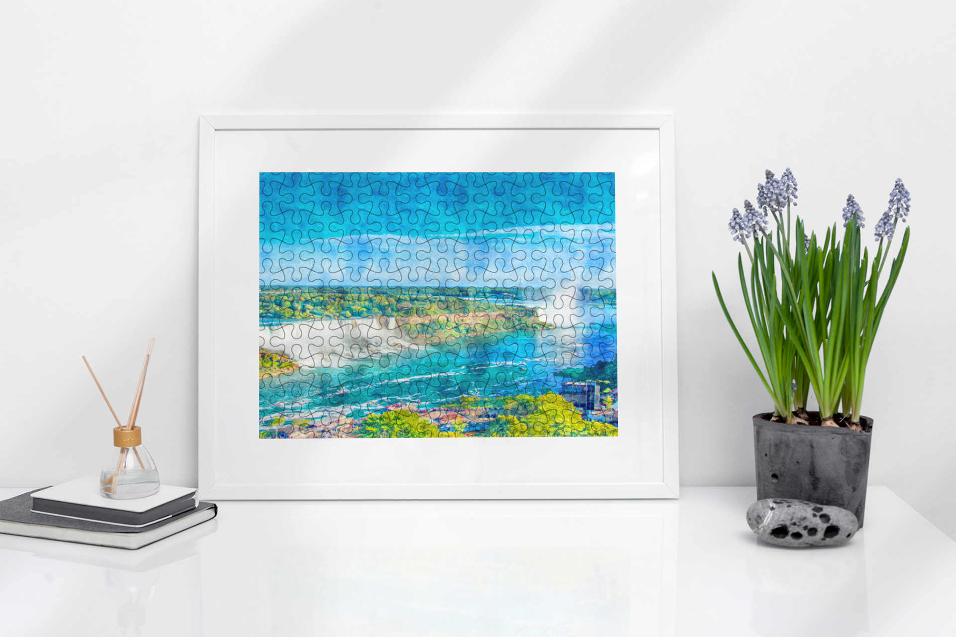 Niagara Falls Puzzle - Cool Watercolor Travel Puzzle