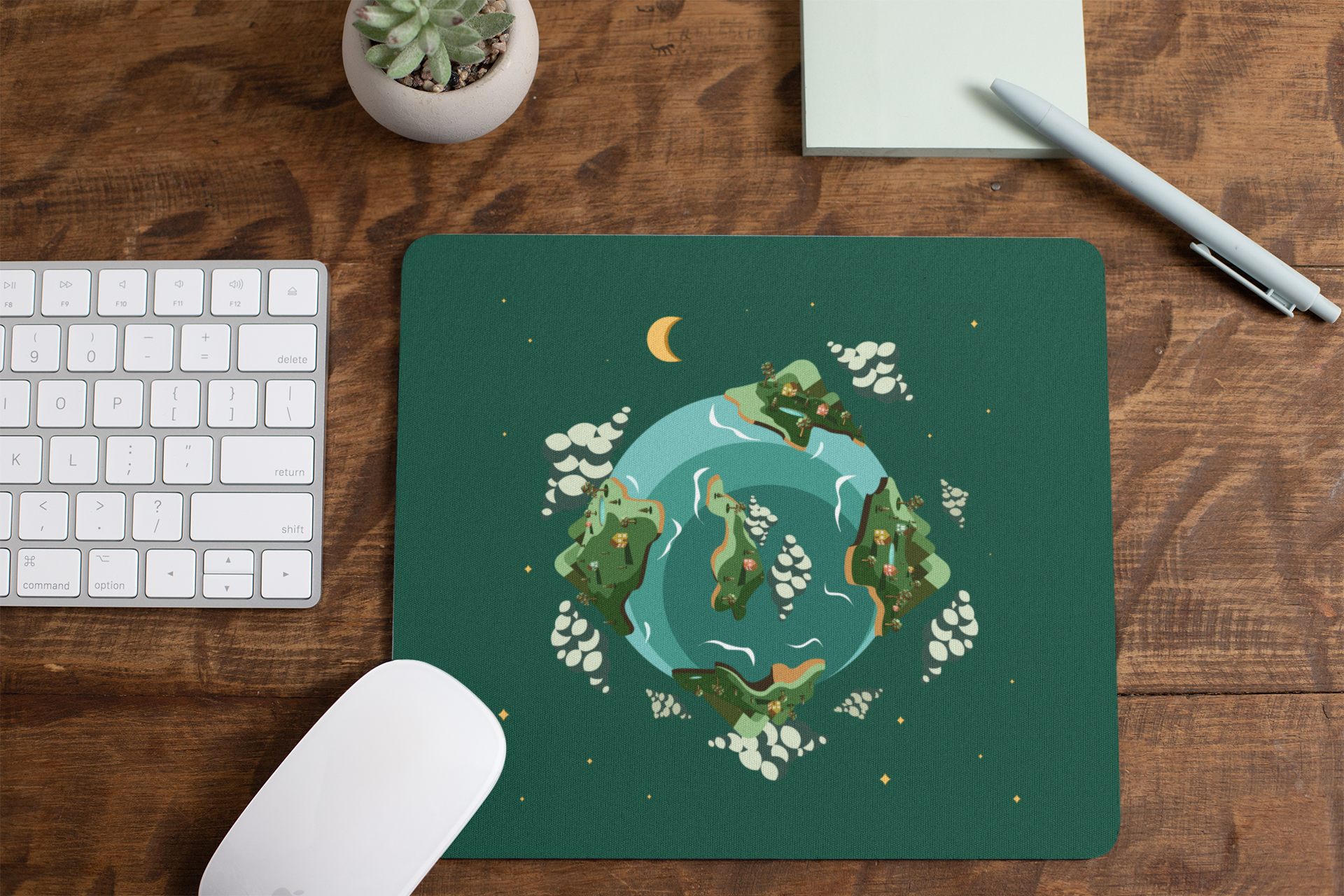Planet Earth Mousepad Desk Mat