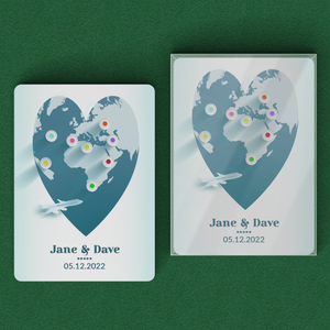 Personalized World Traveler Playing Cards