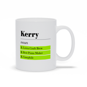 Custom Definition Ceramic Mug