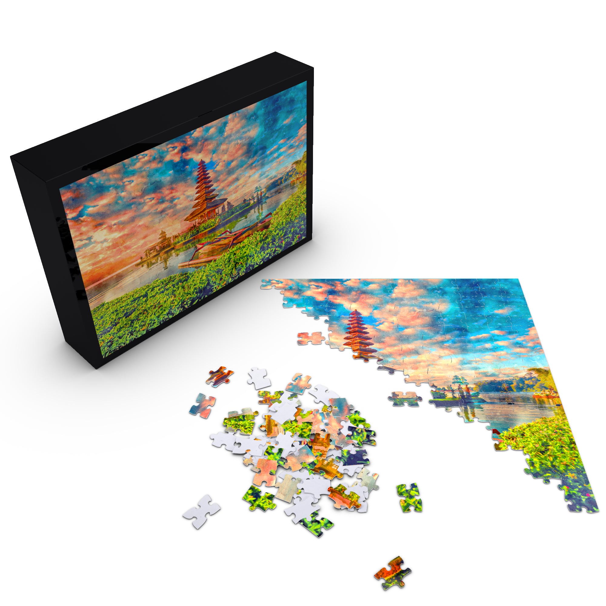 Bali Temples Puzzle - Gorgeous Bali Travel Memento