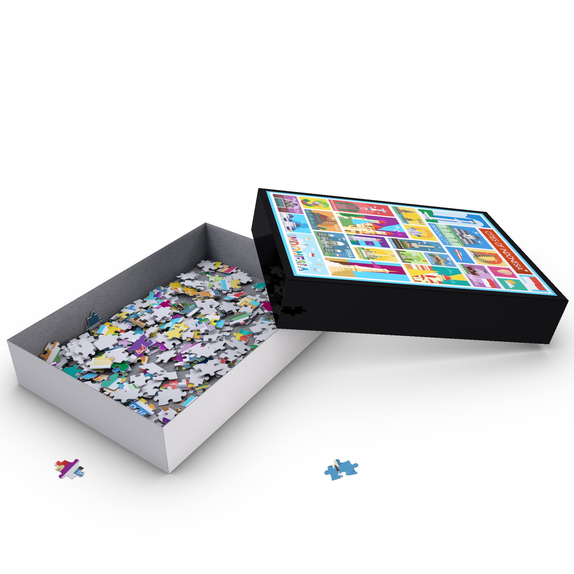 Cities of Indonesia - Travel Jigsaw Puzzle
