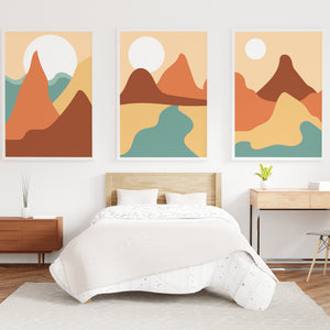 Abstract Canyon Art Poster