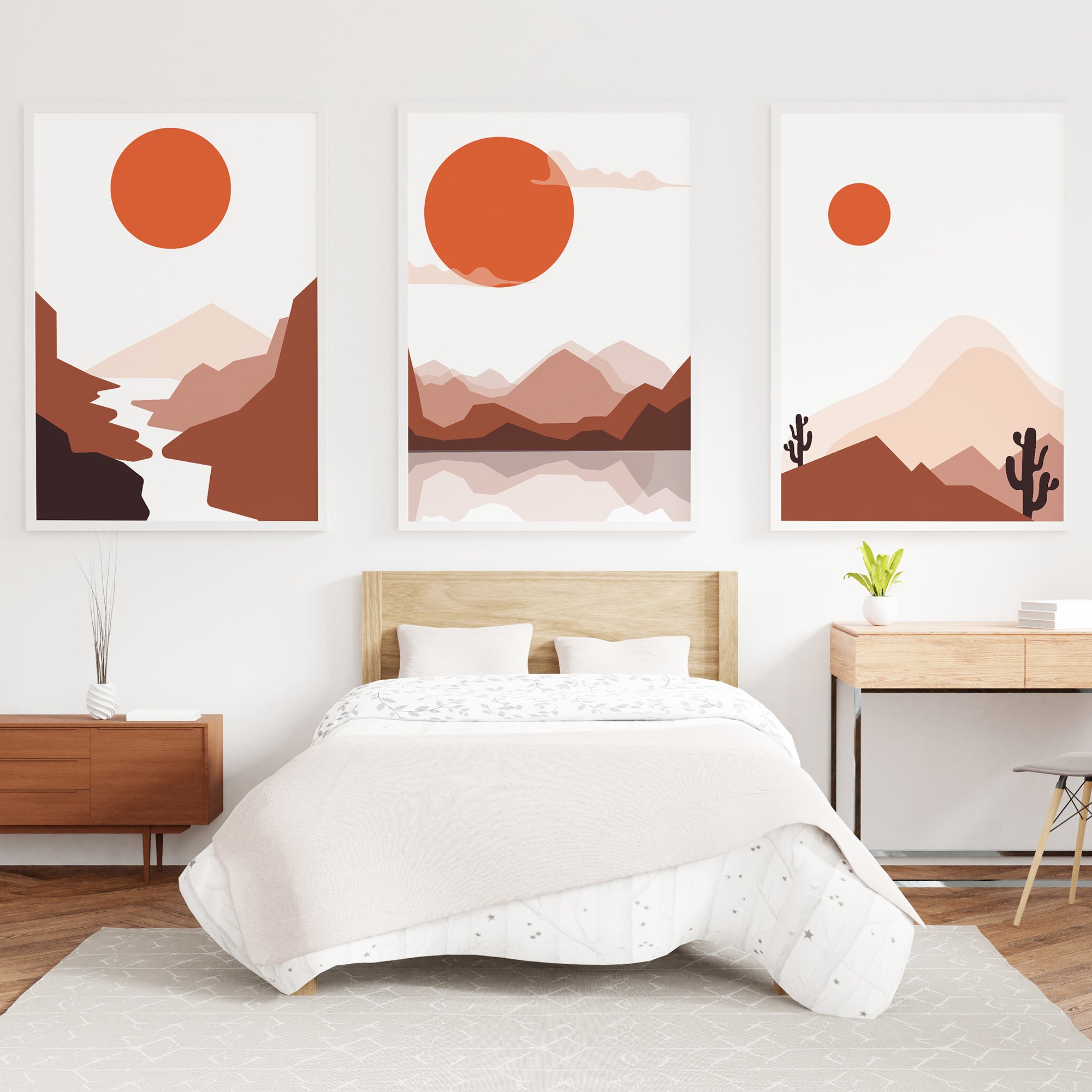 Modern Desert Travel Art Prints