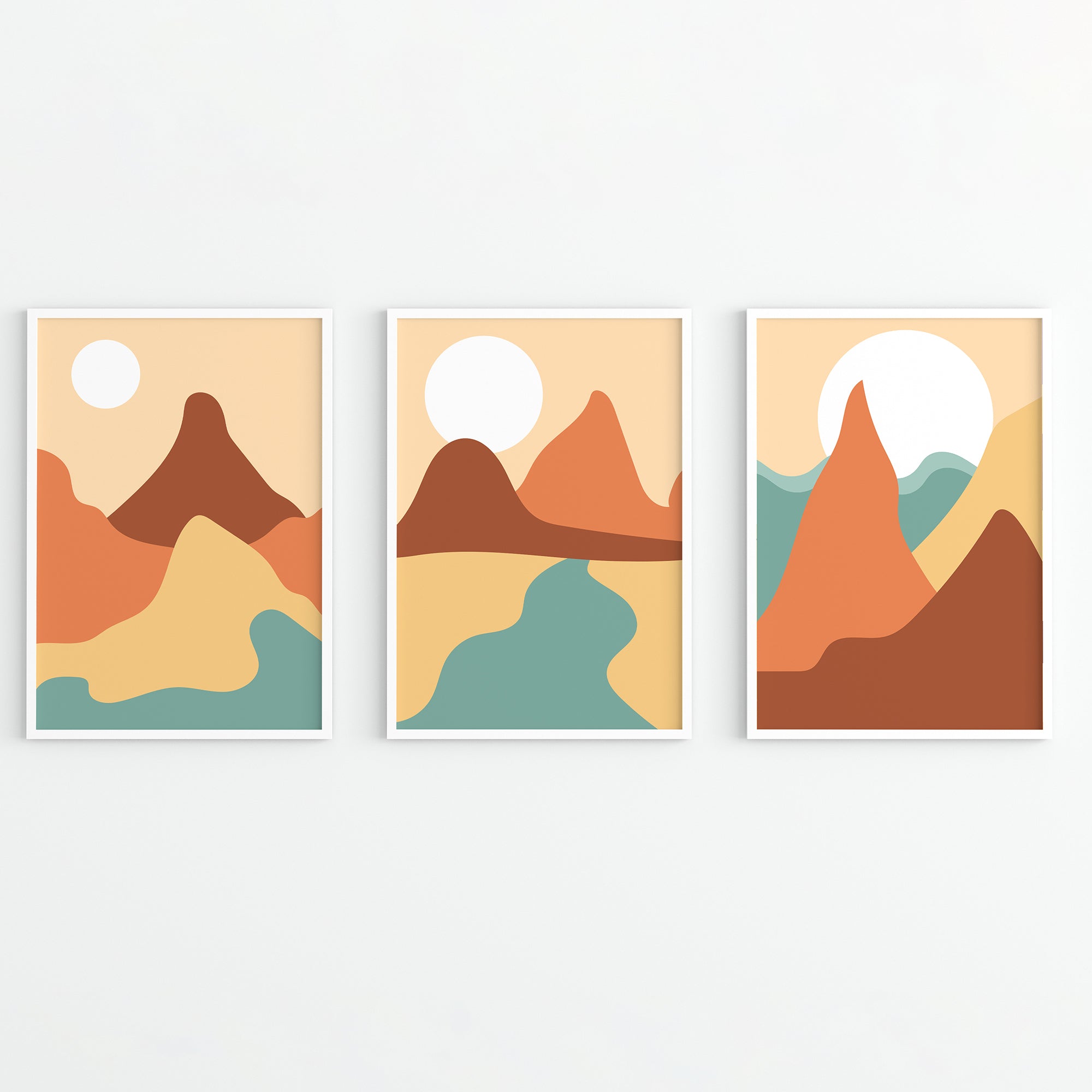 Abstract Canyon Art Poster