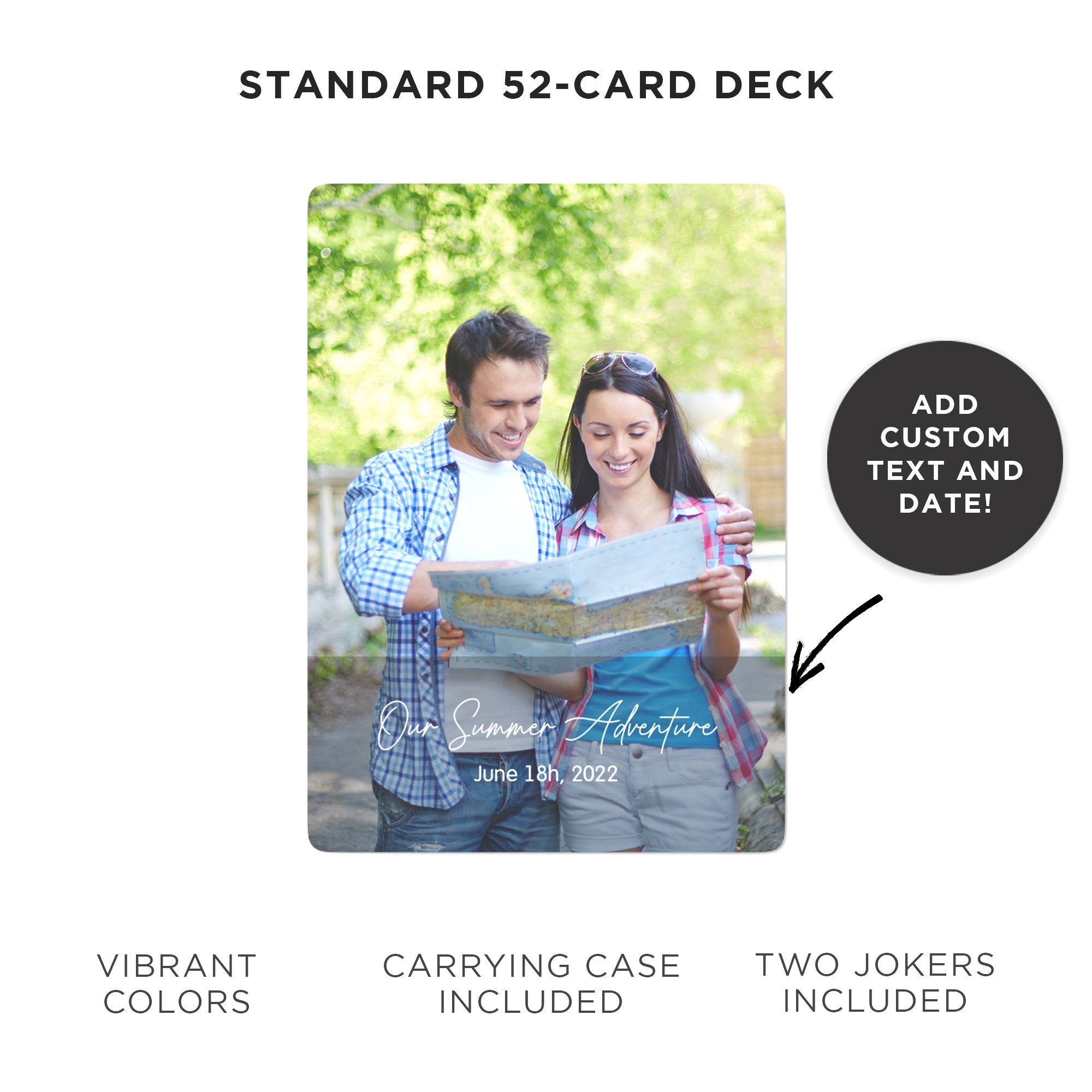 Special Memories Couple Photo Playing Cards