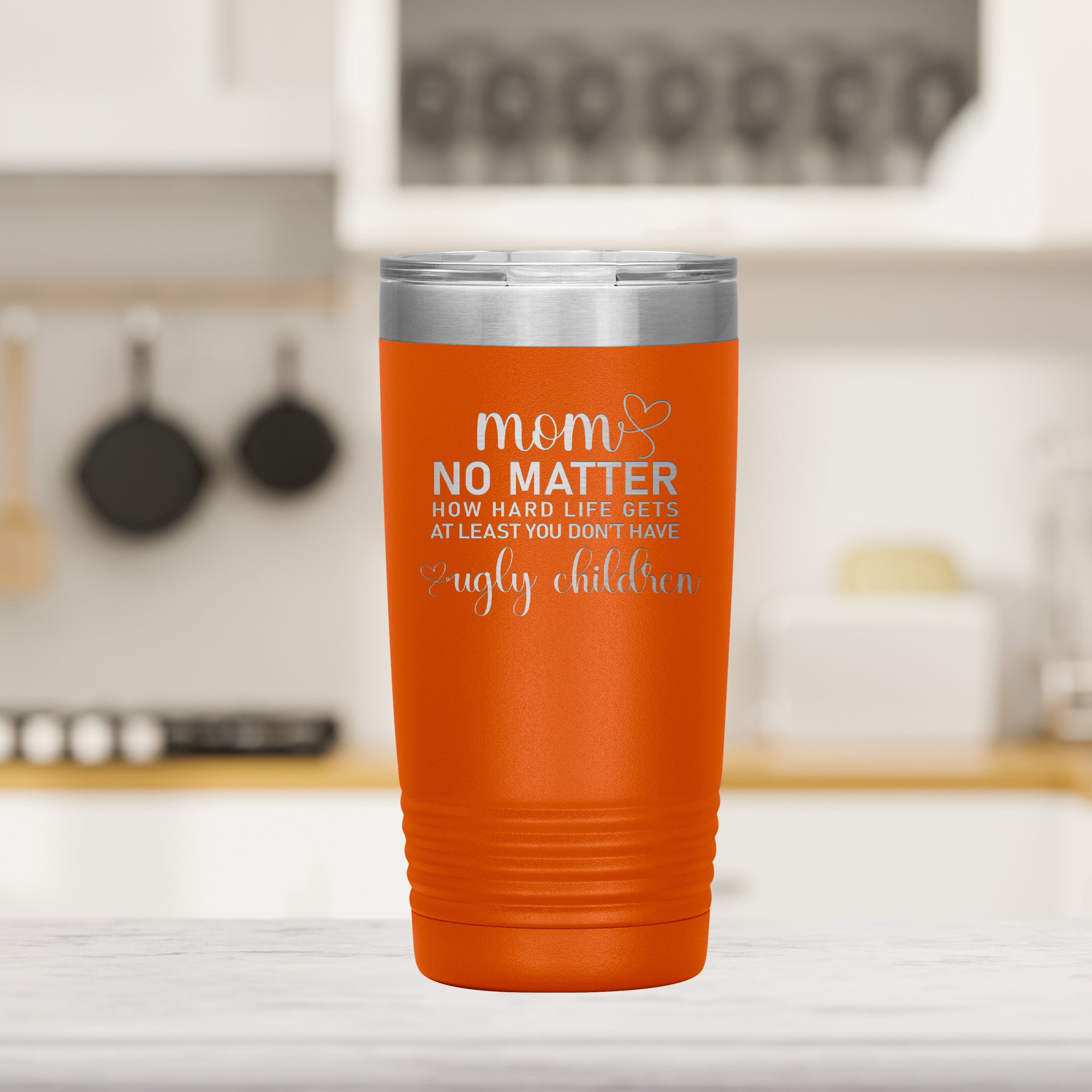 No Ugly Children Personalized Insulated 20oz Tumbler