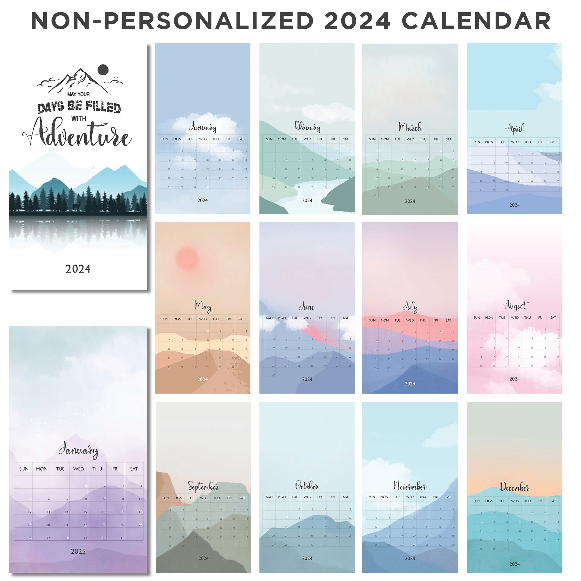 Personalized Photo Calendar 2024
