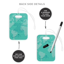 Personalized Wedding Luggage Tags