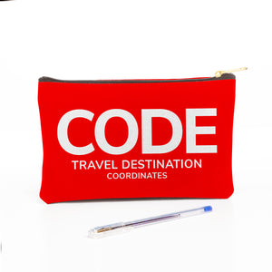 Personalized Airport Code Travel Pouch