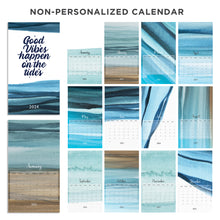 Personalized Blue Sea 2024 Wall Calendar