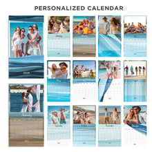 Personalized Blue Sea 2024 Wall Calendar