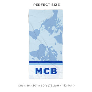 Personalized Planet Earth Beach Towel