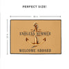 Load image into Gallery viewer, Welcome Aboard Nautical Anchor Floor Mat