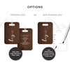 Personalized His & Hers Luggage Tags