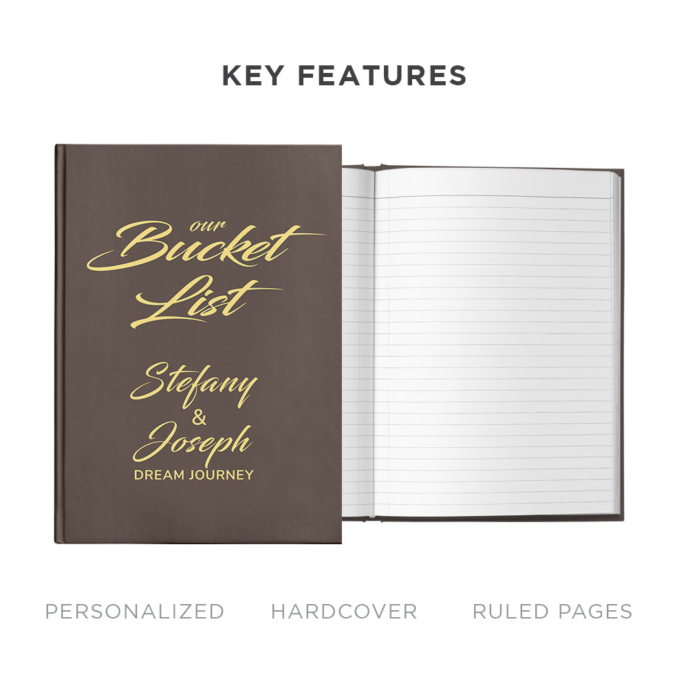 Personalized Bucket List Journal