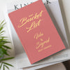 Personalized Bucket List Journal