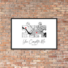 You Complete Me Personalized Puzzle Print