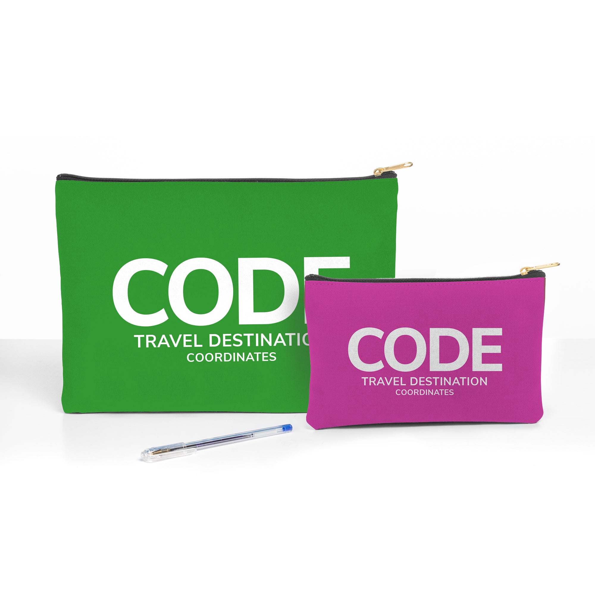 Personalized Airport Code Travel Pouch