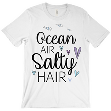 Ocean Air Salty Hair Funny Summer Girls Vacation Shirt