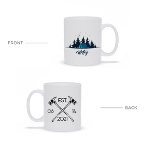 SET OF TWO Hubby & Wifey Coffee Mugs