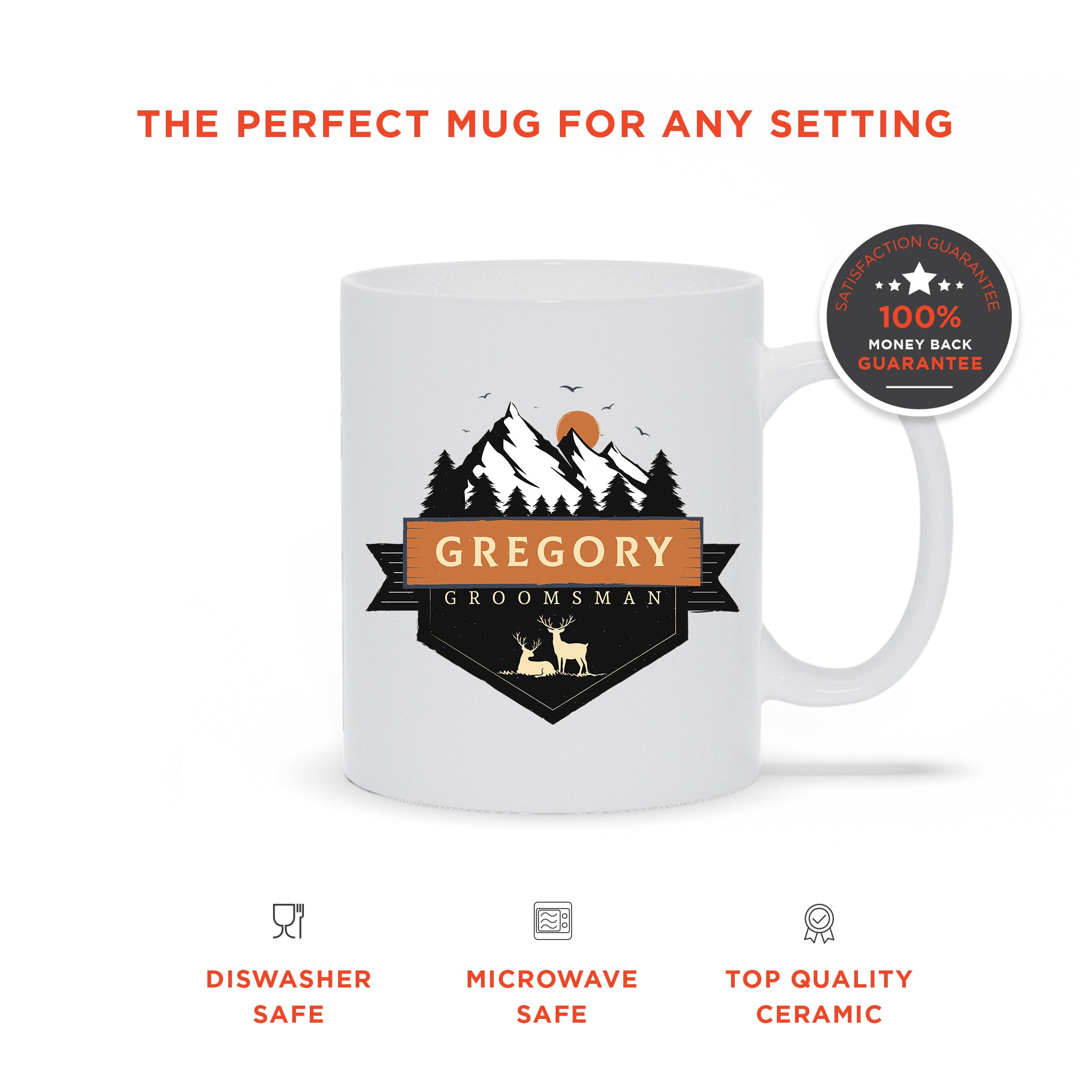 Personalized Best Man & Groomsmen Coffee Mug