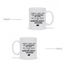 Funny Cruise Gift: Thinking About Cruising Coffee Mug