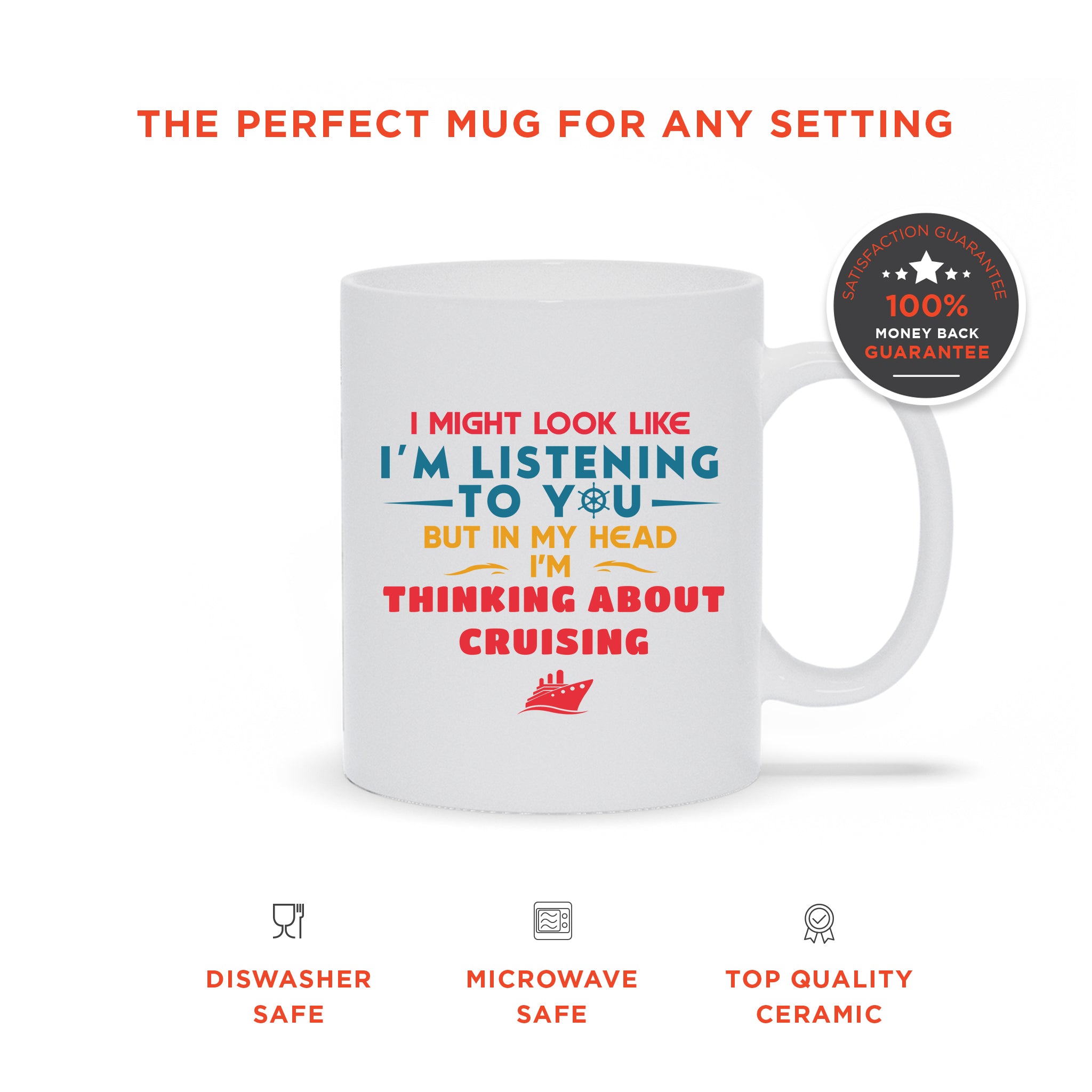 Thinking About Cruising - Hilarious Cruiser Mug