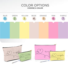 Personalized Heart Cosmetic Bag