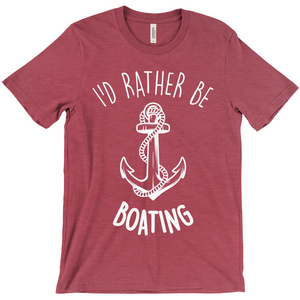 I'd Rather Be Boating - Anchor T-Shirt