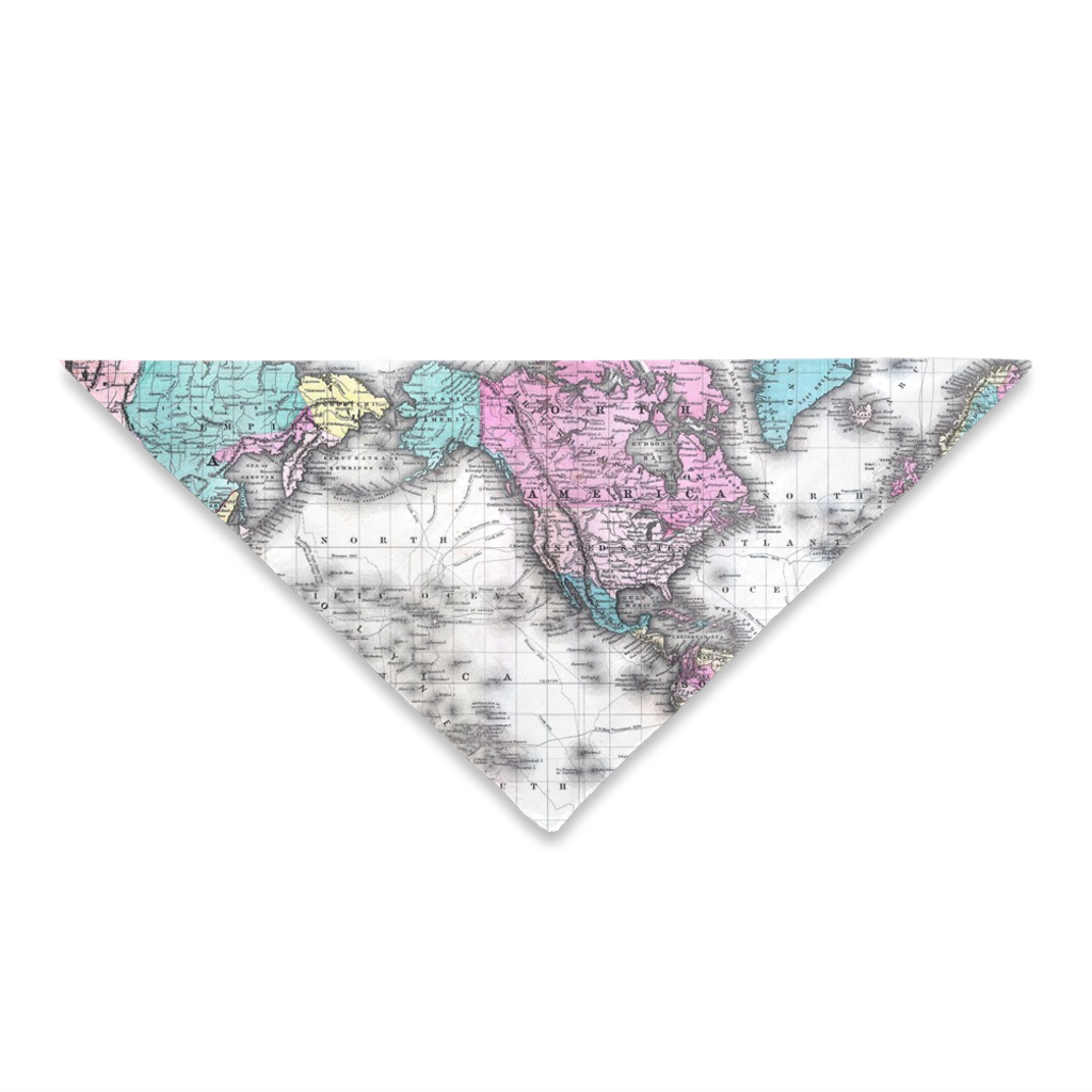 Maps of the World Pet Bandana