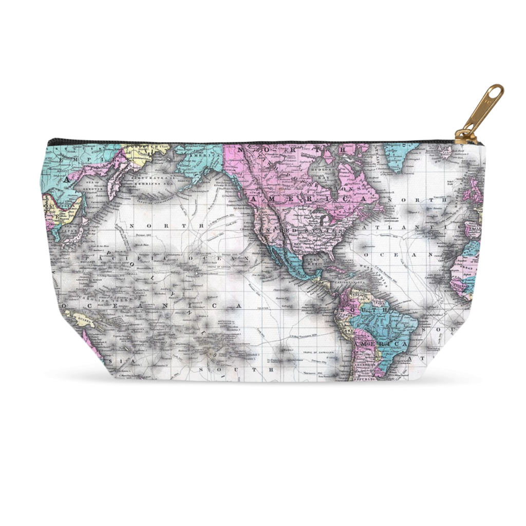 Maps of the World Accessory Pouch