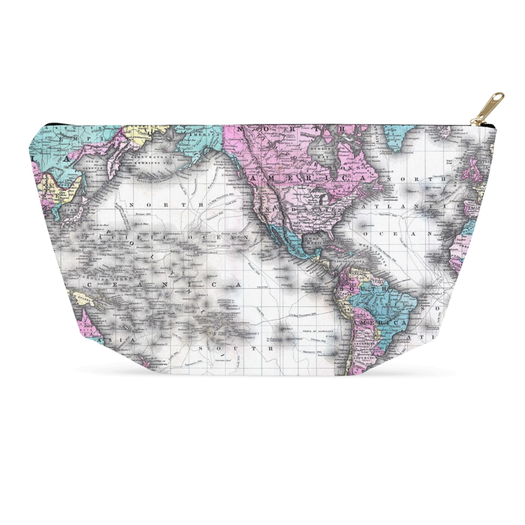 Maps of the World Accessory Pouch