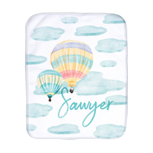 Personalized Hot Air Balloon Ride Burp Cloth