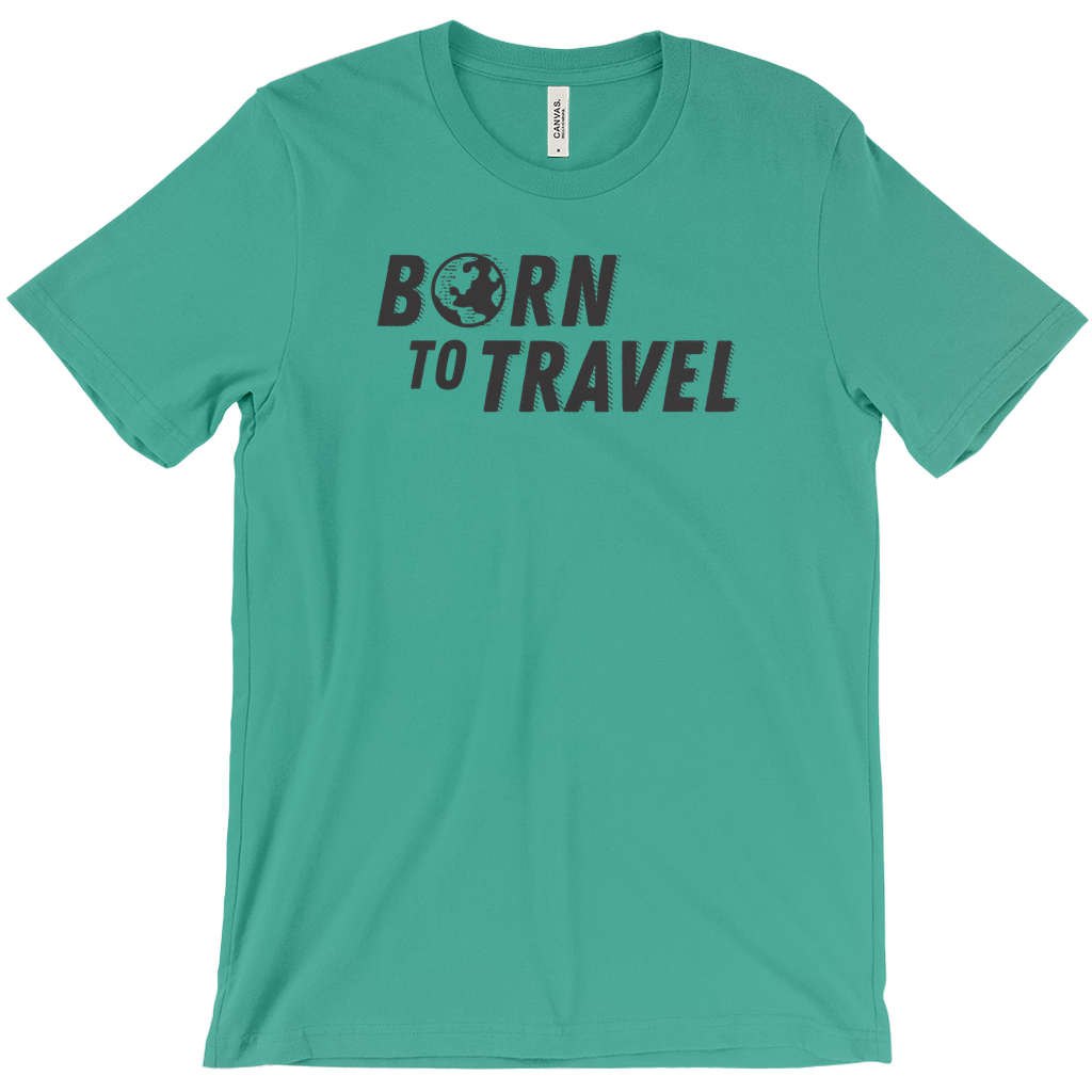 The Born To Travel Unisex T-Shirt - Cool Unisex Tee For Any Wanderer. Globe Version!