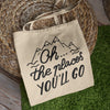 Load image into Gallery viewer, Oh The Places You&#39;ll Go Canvas Tote Bag