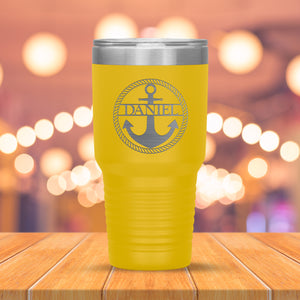 Personalized Captain Wheel Travel Tumbler