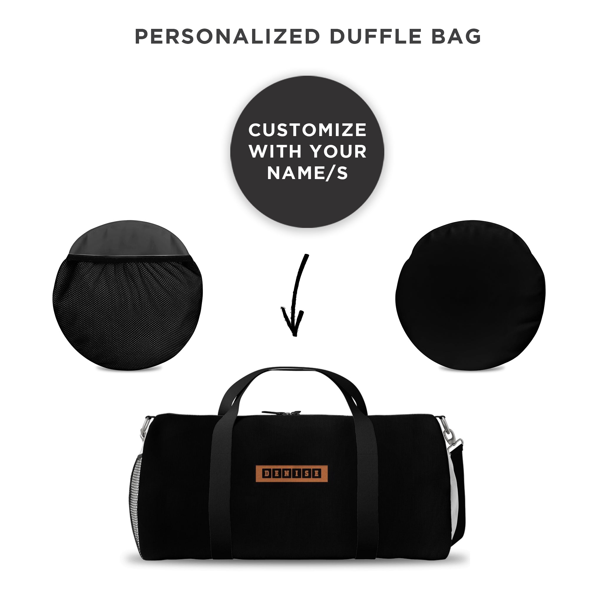 Personalized Couple Duffle Bag