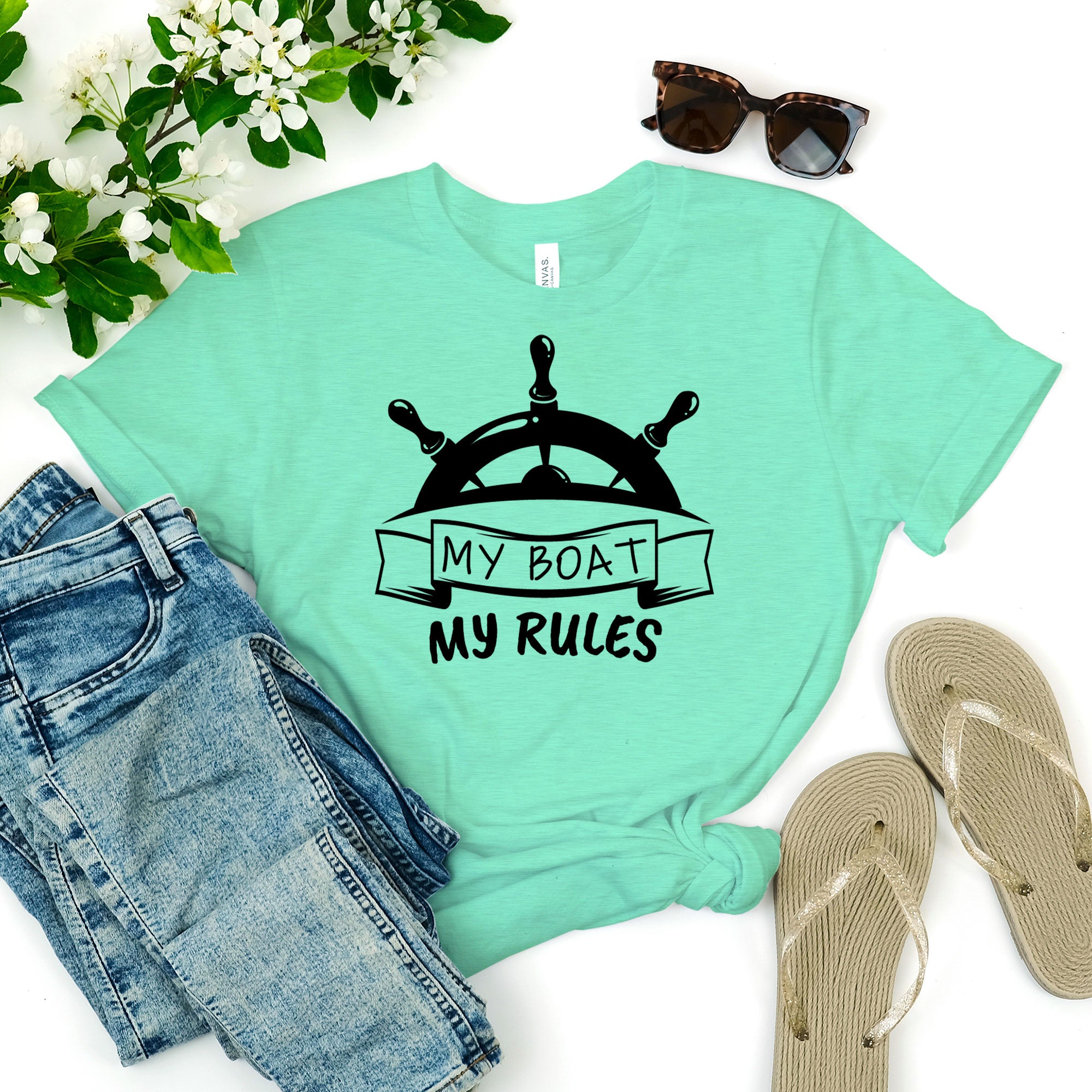 My Boat My Rules Unisex Travel T-Shirt