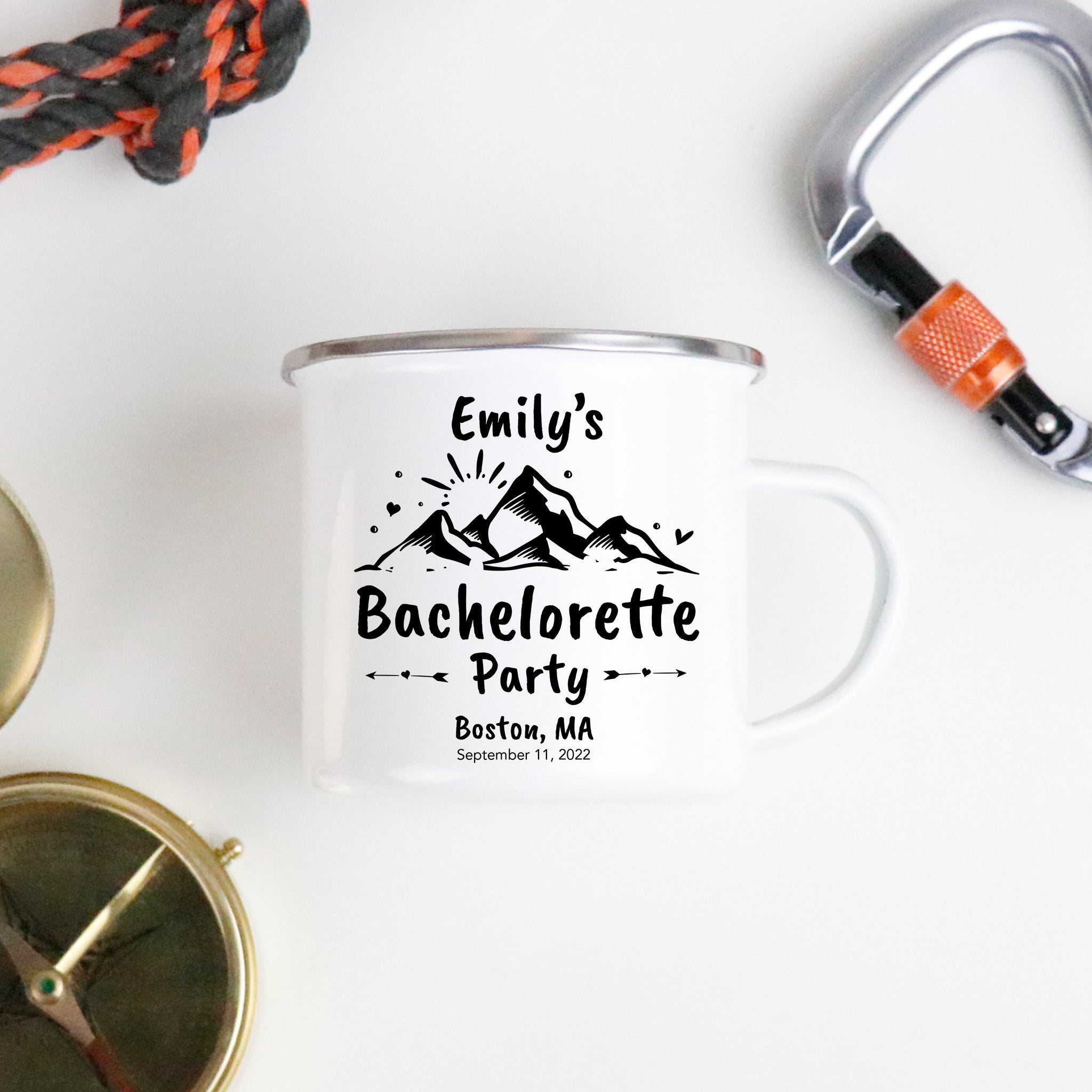 Bachelorette Personalized Enamel Mug
