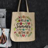 Load image into Gallery viewer, Hello Summer Floral Print Tote Bag