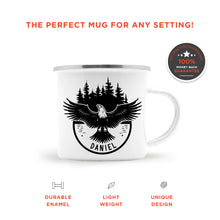 Personalized Eagle Enamel Mug