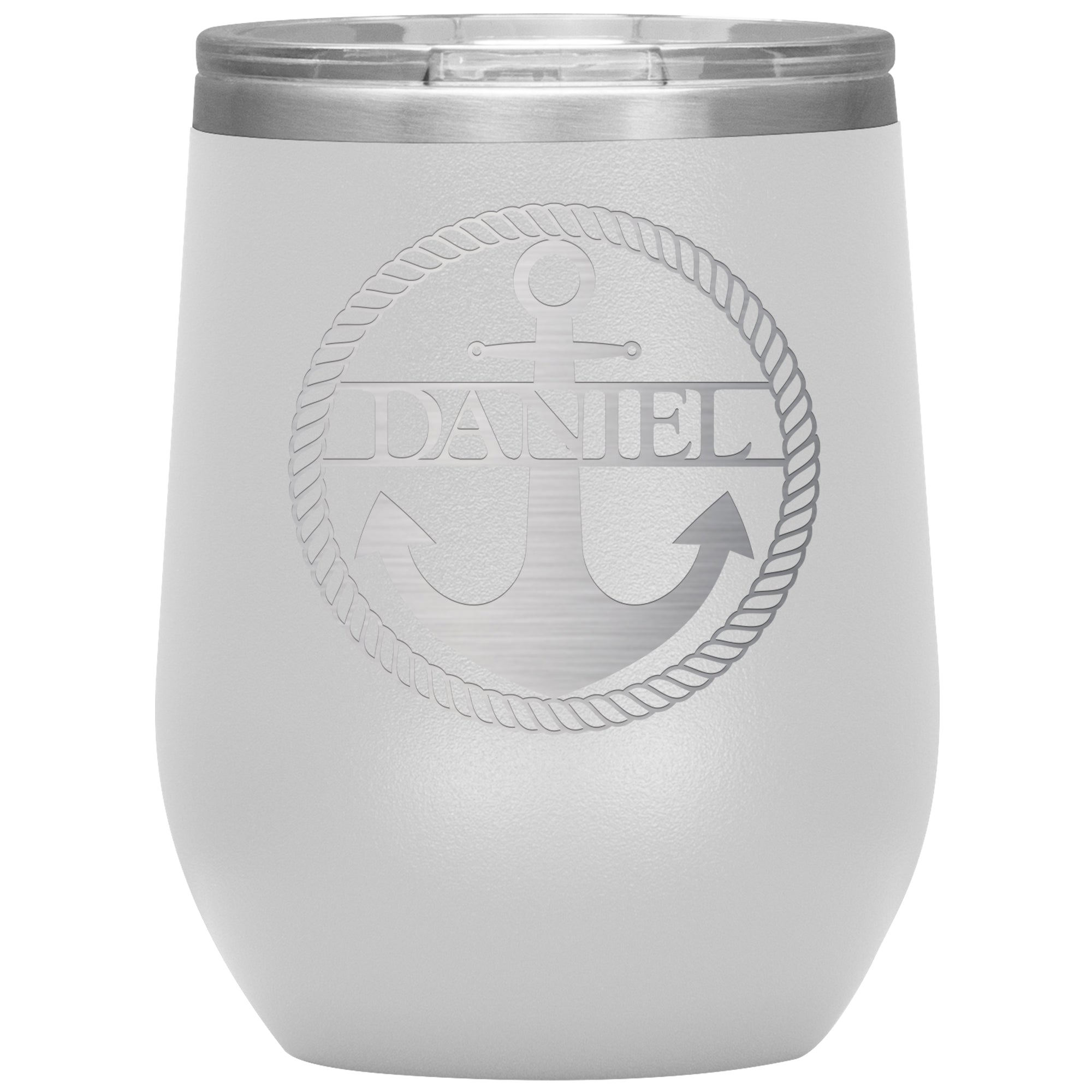 Nautical Anchor & Rope Wine Tumbler (Personalized!)