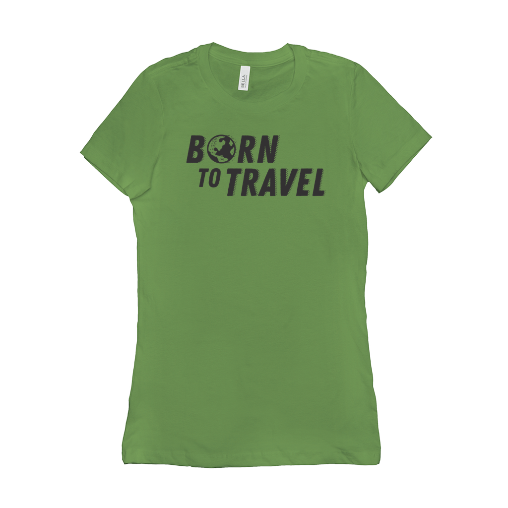 The Born To Travel Women's T-Shirt - Cool Tee For Any Wanderer. Globe Version!